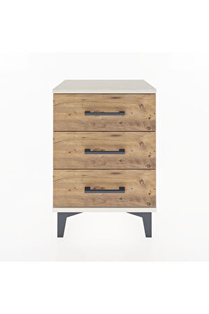 Arges Komodin 3 Çekmeceli 44x30x64 Aytaşı-Çam