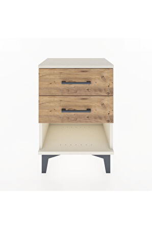 Arges Komodin 2 Çekmeceli 44x30x64 Aytaşı-Çam
