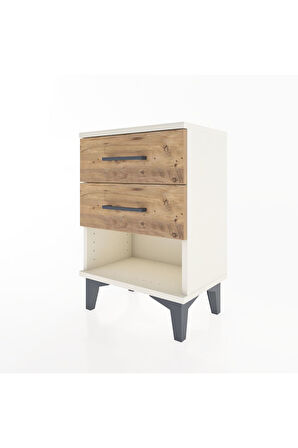 Arges Komodin 2 Çekmeceli 44x30x64 Aytaşı-Çam
