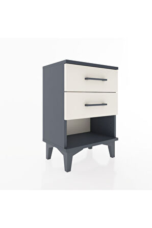 Arges Komodin 2 Çekmeceli 44x30x64 Antrasit-Aytaşı