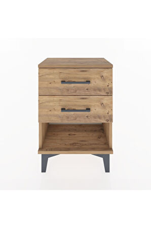 Arges Komodin 2 Çekmeceli 44x30x64 Çam-Çam