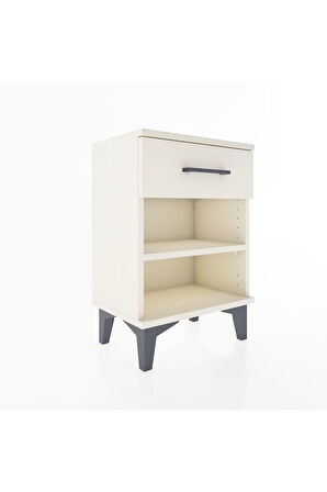 Arges Komodin Tek Raflı Tek Çekmeceli 44x30x64 Aytaşı-Aytaşı