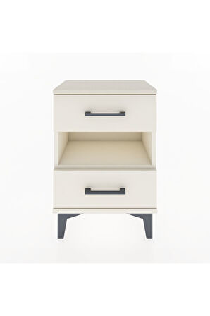 Arges Komodin Tek Raflı 2 Çekmeceli 44x30x64 Aytaşı-Aytaşı