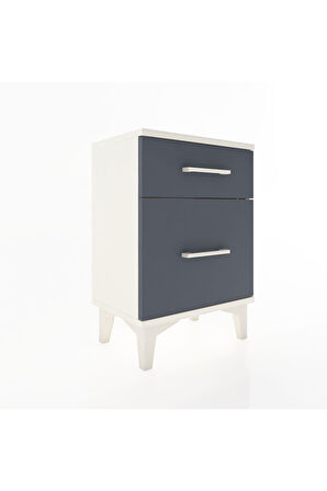 Arges Komodin 2 Çekmeceli 44x30x64 Aytaşı-Antrasit