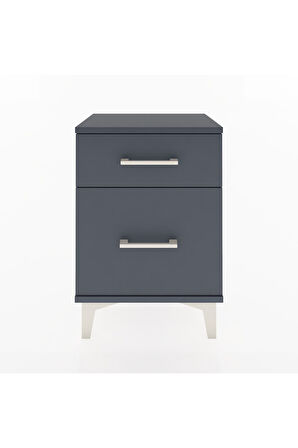 Arges Komodin 2 Çekmeceli 44x30x64 Antrasit-Antrasit