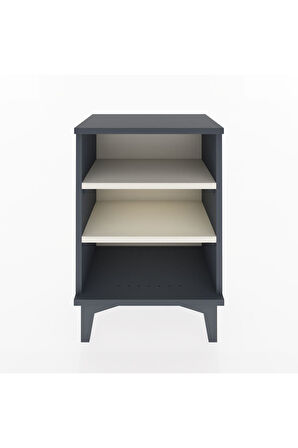 Arges Komodin 2 Raflı 44x30x64 Antrasit-Aytaşı