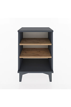 Arges Komodin 2 Raflı 44x30x64 Antrasit-Çam