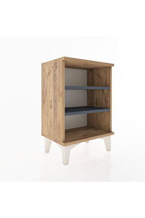 Arges Komodin 2 Raflı 44x30x64 Çam-Antrasit