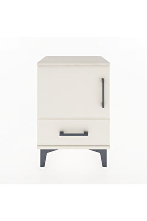 Arges Komodin 2 Raflı Tek Kapaklı 44x30x64 Aytaşı-Aytaşı
