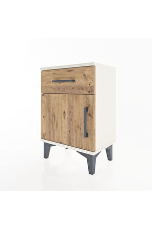 Arges Komodin Tek Raflı Tek Kapaklı 44x30x64 Aytaşı-Çam