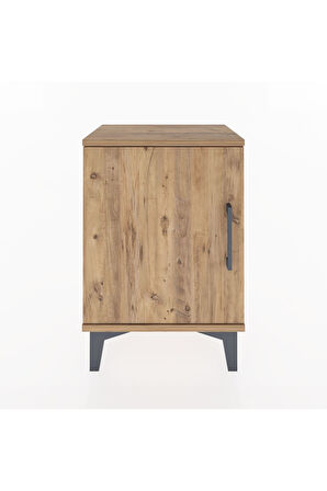 Arges Komodin 2 Raflı Tek Kapaklı 44x30x64 Çam-Çam