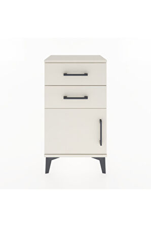Arges Komodin 2 Raflı Tek Kapaklı 44x30x80 Aytaşı-Aytaşı
