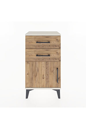 Arges Komodin 2 Raflı Tek Kapaklı 44x30x80 Aytaşı-Çam