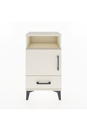 Arges Komodin 2 Raflı Tek Kapaklı 44x30x80 Aytaşı-Aytaşı
