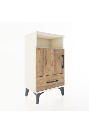 Arges Komodin 2 Raflı Tek Kapaklı 44x30x80 Aytaşı-Çam