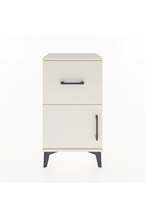 Arges Komodin 3 Raflı Tek Kapaklı 44x30x80 Aytaşı-Aytaşı