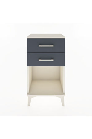 Arges Komodin 4 Çekmeceli 44x30x80 Aytaşı-Antrasit