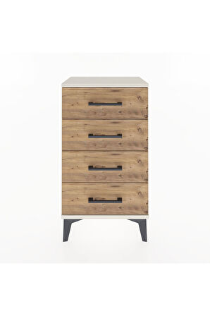 Arges Komodin 4 Çekmeceli 44x30x80 Aytaşı-Çam