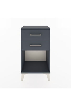 Arges Komodin 2 Çekmeceli 44x30x80 Antrasit-Antrasit
