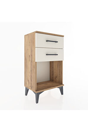 Arges Komodin 2 Çekmeceli 44x30x80 Çam-Aytaşı