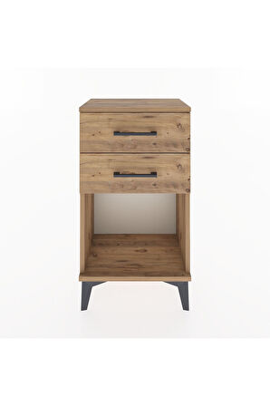 Arges Komodin 2 Çekmeceli 44x30x80 Çam-Çam