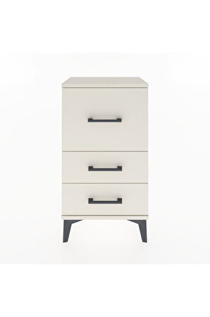 Arges Komodin Tek Raflı 2 Çekmeceli 44x30x80 Aytaşı-Aytaşı