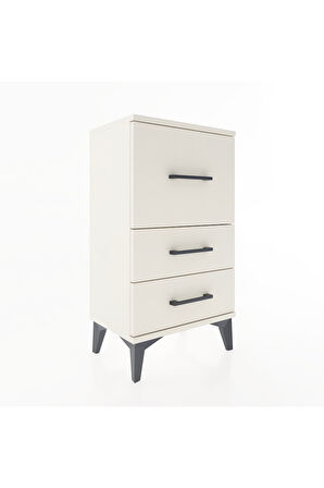 Arges Komodin Tek Raflı 2 Çekmeceli 44x30x80 Aytaşı-Aytaşı