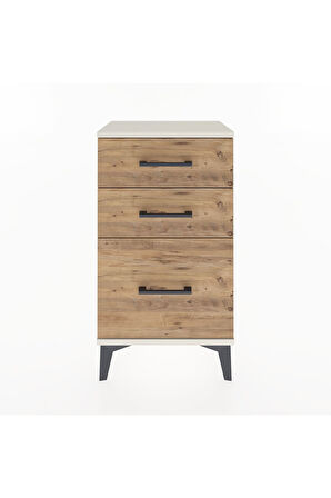 Arges Komodin 3 Çekmeceli 44x30x80 Aytaşı-Çam
