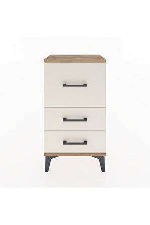 Arges Komodin 3 Çekmeceli 44x30x80 Çam-Aytaşı