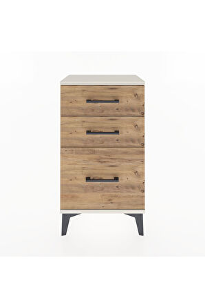 Arges Komodin 3 Çekmeceli 44x30x80 Aytaşı-Çam