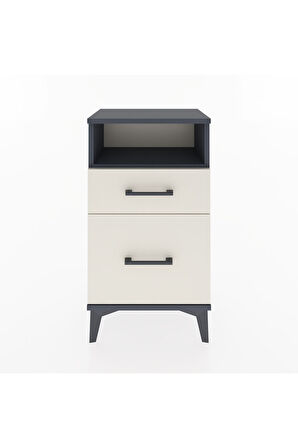 Arges Komodin 3 Çekmeceli 44x30x80 Antrasit-Aytaşı