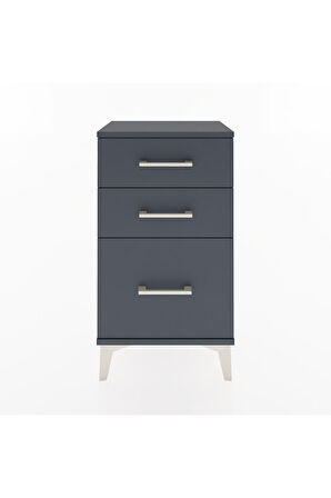 Arges Komodin 3 Çekmeceli 44x30x80 Antrasit-Antrasit