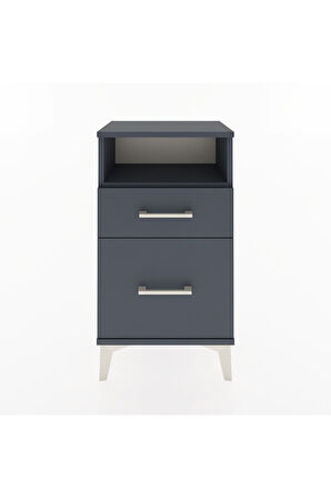 Arges Komodin 3 Çekmeceli 44x30x80 Antrasit-Antrasit