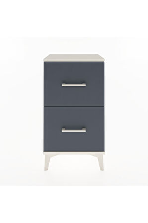 Arges Komodin 2 Çekmeceli 44x30x80 Aytaşı-Antrasit