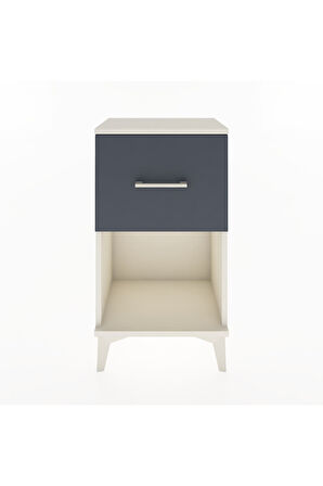 Arges Komodin 2 Çekmeceli 44x30x80 Aytaşı-Antrasit