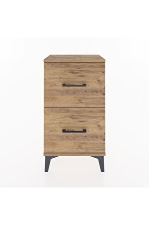 Arges Komodin 2 Çekmeceli 44x30x80 Çam-Çam