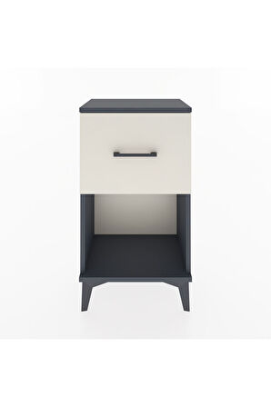Arges Komodin Tek Çekmeceli 44x30x80 Antrasit-Aytaşı