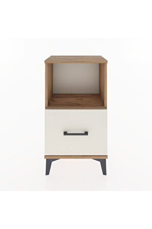 Arges Komodin Tek Çekmeceli 44x30x80 Çam-Aytaşı