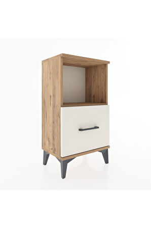 Arges Komodin Tek Çekmeceli 44x30x80 Çam-Aytaşı