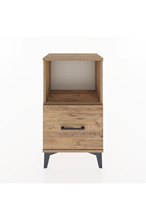 Arges Komodin Tek Çekmeceli 44x30x80 Çam-Çam