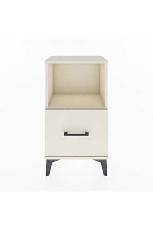 Arges Komodin Tek Raflı Tek Çekmeceli 44x30x80 Aytaşı-Aytaşı
