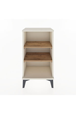 Arges Komodin Tek Raflı Tek Çekmeceli 44x30x80 Aytaşı-Çam