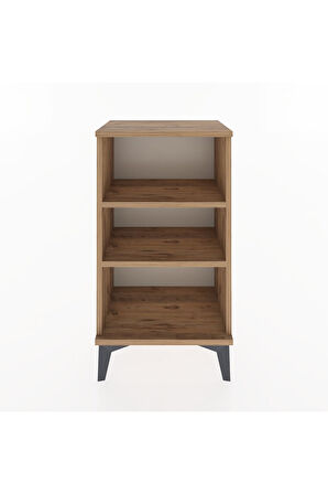 Arges Komodin Tek Raflı Tek Çekmeceli 44x30x80 Çam-Çam
