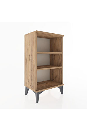 Arges Komodin Tek Raflı Tek Çekmeceli 44x30x80 Çam-Çam