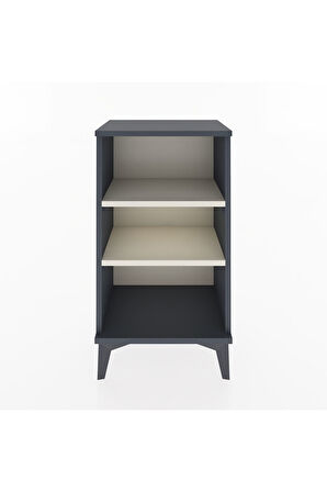 Arges Komodin 2 Raflı 44x30x80 Antrasit-Aytaşı