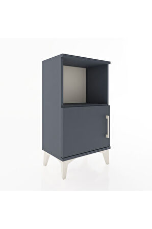 Arges Komodin 2 Raflı 44x30x80 Antrasit-Antrasit