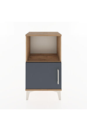 Arges Komodin 2 Raflı 44x30x80 Çam-Antrasit