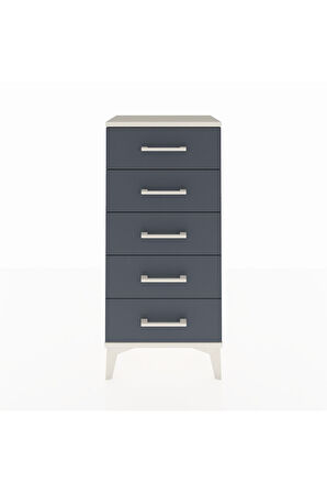 Arges Komodin 5 Çekmeceli 44x30x96 Aytaşı-Antrasit