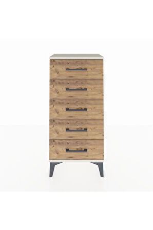 Arges Komodin 5 Çekmeceli 44x30x96 Aytaşı-Çam