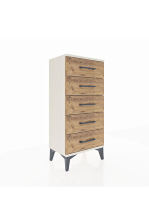 Arges Komodin 5 Çekmeceli 44x30x96 Aytaşı-Çam